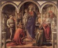 La Virgen y el Niño con San Frediano y San Agustín Renacimiento Filippo Lippi